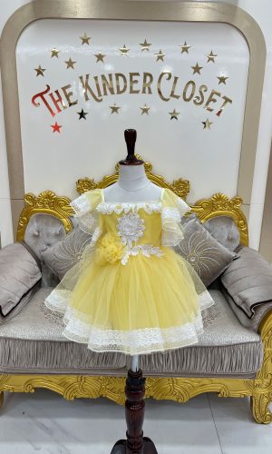 Yellow Dress with Lace