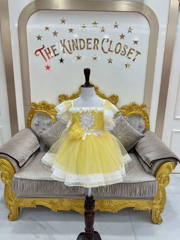 Yellow Dress with Lace