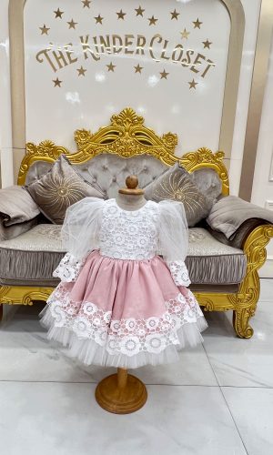White Lacy Rose Dress