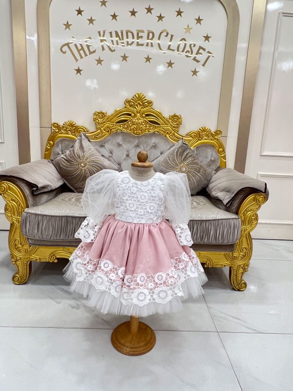 White Lacy Rose Dress