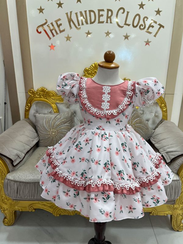 Peach Lace Dress