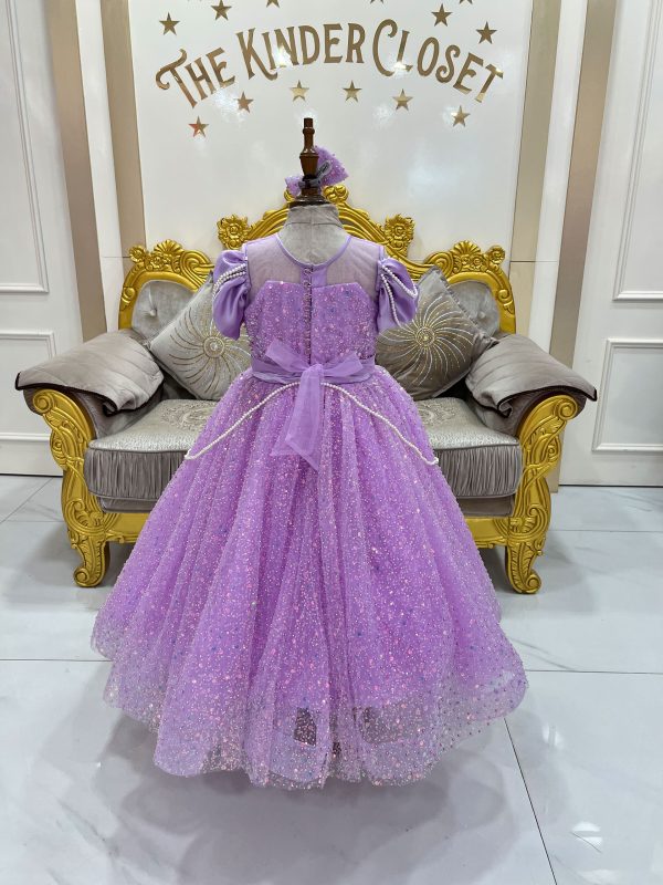 Purple Glitter Dress - Image 2