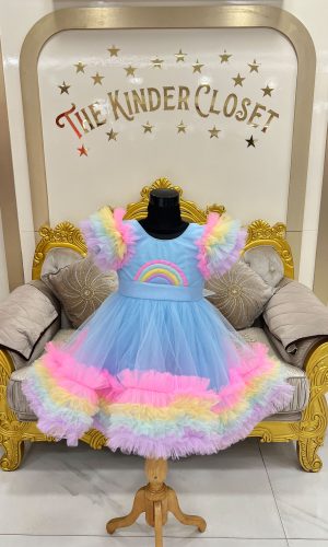 Colorful Frill Dress