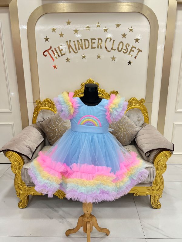 Colorful Frill Dress