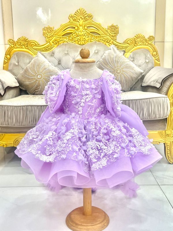 Purple Frill Dress