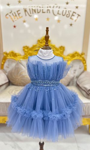Blue Frill Dress
