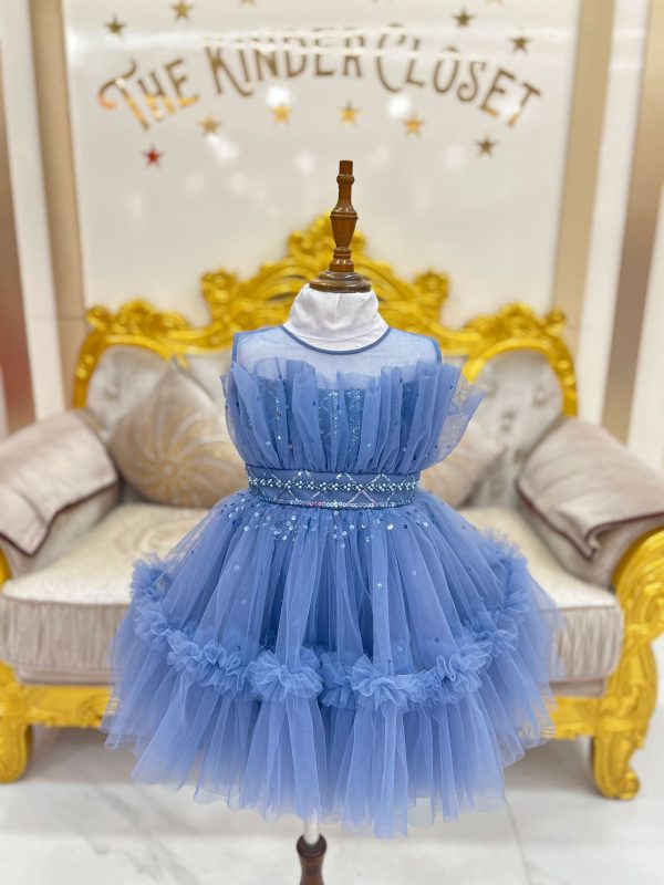 Blue Frill Dress