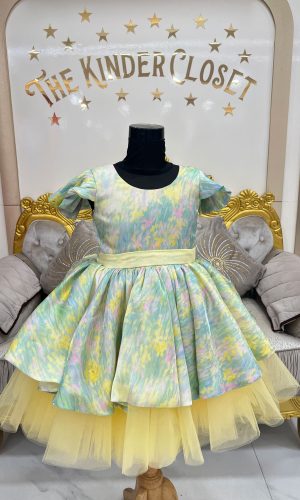 Printed Frill Dress