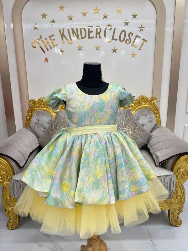 Printed Frill Dress