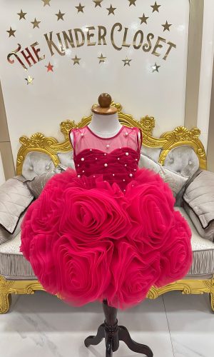Pink Dlower Dress