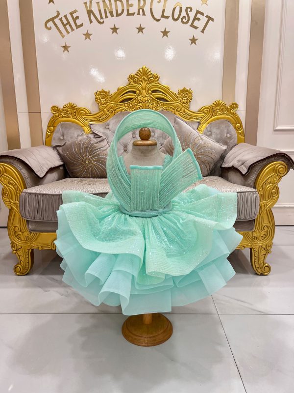 Sea Grean Frill Dress