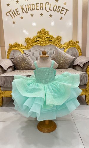 Sea Grean Frill Frock