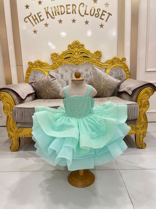 Sea Grean Frill Frock